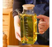 Shein 1 pieza Botella de vidrio borosilicato de alta calidad, frasco de almacenamiento para salsa de soja, vinagre y especias, decoración para restaurantes,