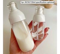 Shein 1 pieza Botella recargable de tamaño de viaje de 30/50/150ml, adecuada para champú, acondicionador, gel de baño, loción, excelente para viajes de nego