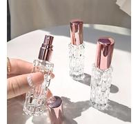 Shein 1 pieza Botella rociadora de perfume, botella de vidrio recargable vacía, frasco de vidrio hermético de 10ml, portátil para perfume esencial, artículo