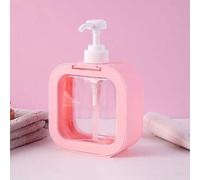 Shein 1 pieza Botella transparente recargable para jabón de baño y manos, dispensador de loción de plástico con bomba visible y tipo presión, contenedo