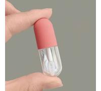 Shein 1 pieza Botella transparente y pequeña de 4.5ml de base de maquillaje líquida, con pincel, pequeña botella dispensadora de base de maquillaje líquida,