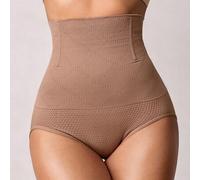 Shein 1 pieza Bragas moldeadoras de cintura alta sin costuras, control de abdomen, entrenador de cintura, modelador corporal, pantalones cortos para mujer,