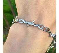 Shein 1 pieza Brazalete con tachuelas de moda, adecuado para hombres y mujeres. Adopta un diseño de estilo gótico y punk muy cool, muy adecuado para fiestas