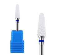 Shein 1 pieza Broca de cerámica con forma de hongo para quitar esmalte de uñas, cabezal de repuesto para manicura y lijado de uñas