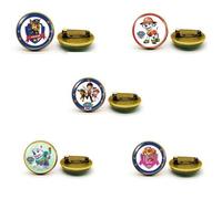 Shein 1 pieza Broche de metal con gema de Archie, el cachorro de Paw Patrol, diseño de dibujos animados, regalo de Halloween, regalo de Navidad