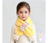 Shein 1 pieza Bufanda de conejo de peluche lindo de dibujos animados para niñas - Bufanda de animal gruesa y cálida, cuello suave y esponjoso para otoño/inv