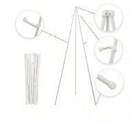 Shein 1 pieza Caballete plegable de 66 pulgadas, caballete para cartel de baby shower - Soporte de exhibición portátil - Soporta hasta 5 libras para banner