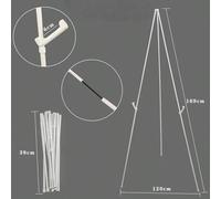 Shein 1 pieza Caballete plegable de 66 pulgadas, caballete para cartel de baby shower - Soporte de exhibición portátil - Soporta hasta 5 libras para banner