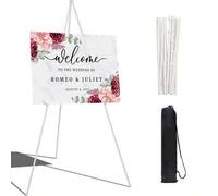 Shein 1 Pieza Caballete plegable de 66 pulgadas, Caballete para cartel de baby shower - Soporte de exhibición portátil - Soporta hasta 5 libras para banner