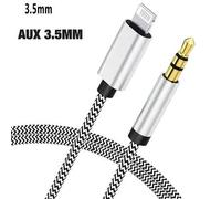 Shein 1 pieza Cable de audio AUX, Cable de audio con interfaz Lightning a 3.5 mm, Cable de audio con interfaz Lightning macho a macho, Cable de audio de aur