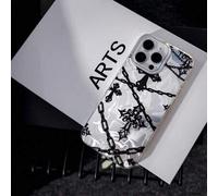 Shein 1 pieza Cadena de acero con cruz de estilo minimalista de moda, estilo retro europeo y americano unisex, funda de teléfono artÃstica con láser ondu
