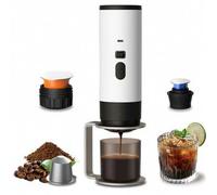 Shein 1 pieza Cafetera de espresso portátil, máquina de café de cápsulas, cafetera eléctrica compacta con taza de té, batería recargable USB de 7800mAh, ade