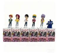 Shein 1 pieza Caja ciega de muñeca modelo hecha a mano de la nueva caza de monstruos K-Pop Monster Hunt 2025, decoración de escritorio, adorno, regalo de fe