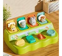 Shein 1 pieza Caja con mecanismo de escondite, juguete interactivo de animales pop-up, juego de causa y efecto, adecuado para bebés y niños pequeños mayores