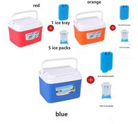 Shein 1 pieza Caja de aislamiento de 5L, color verde, azul, rojo, naranja, apta para camping, uso en puestos al aire libre (tamaño 5L/26L según el artículo