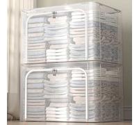 Shein 1 pieza Caja de almacenamiento de ropa transparente, decoración de festival, decoración de habitación, decoración para el hogar, decoración de dormito