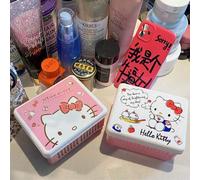 Shein 1 pieza Caja de almacenamiento plegable de escritorio de Hello Kitty de Sanrio para guardar joyas, papelería y artículos varios