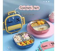 Shein 1 pieza Caja de bento con forma de consola de juegos personalizable con texto/logotipo impreso, a prueba de agua, portátil, para exteriores, viajes, e