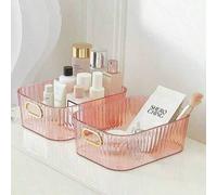 Shein 1 pieza Caja organizadora de acrílico, organizador de maquillaje de escritorio para lápiz labial, mascarilla, productos de cuidado de la piel, cosméti