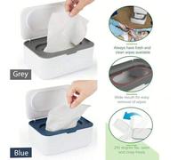Shein 1 pieza Caja organizadora de toallitas húmedas con cubierta antipolvo para el hogar, habitación del bebé, sala de estar, mesa de café, almacenamiento