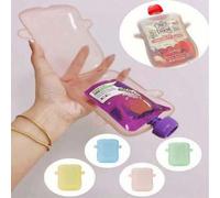 Shein 1 pieza Caja volteadora a prueba de apretones de color rosa, caja a prueba de apretones para puré, herramienta de alimentación para bebés, caja a prue