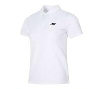 Shein 1 pieza Camisa tipo polo de manga corta para mujer de Skechers, tejido deportivo cómodo y transpirable de moda