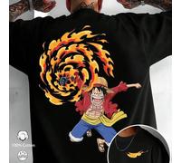 Shein 1 pieza Camiseta de algodón puro, elemento de personaje de anime, temporada de vuelta a la escuela, camiseta de algodón unisex, estilo universitario,