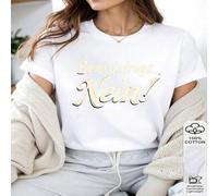 Shein 1 pieza Camiseta de mujer 100% algodón con eslogan alemán "Nein", "¡Antes de que preguntes... No!", Estampado de cita audaz, Blusa de declaración dive