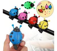 Shein 1 pieza Campana de bicicleta con diseño de escarabajo lindo, campana de mariquita, bocina de campana de insecto para bicicleta, adecuada para accesori