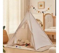 Shein 1 pieza Carpa blanca portátil, carpa interior tipo tipi, carpa para acampada al aire libre