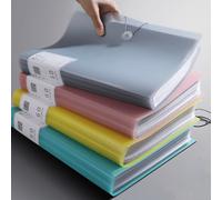 Shein 1 pieza Carpeta transparente tamaño A4 con 60 páginas para certificados, exámenes, libros de arte de estudiantes, de vuelta a la escuela