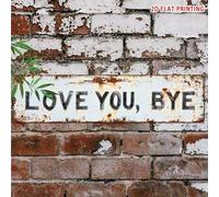 Shein 1 pieza Cartel de metal vintage "Love You, Bye" - Decoración de pared plana 2D, adecuada para el hogar, bar, cafetería, garaje - Ideal para Día de San