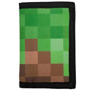 Shein 1 pieza Cartera plegable verde con diseño geométrico a cuadros, regalo ideal para niños y adolescentes para uso diario [La colocación del patrón es al