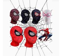 Shein 1 pieza Casco de Marvel Spider-Man, Máscara divertida de Miles Morales Spider-Man, Máscara de Spider-Gwen Gwen Stacy, Aventura de superhéroes, Apto pa