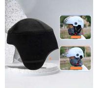Shein 1 pieza Casco interior regular/de terciopelo Almohadilla interior extraíble Protección para los oídos Accesorios Gorra caliente a prueba de viento par