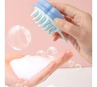 Shein 1 pieza Cepillo de pelo de dibujos animados, peine de masaje de silicona, cepillo de cabello colgante adecuado para hombres y mujeres. Accesorios de d