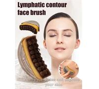 Shein 1 pieza Cepillo facial para drenaje linfático - Cepillo de masaje en seco, para contorno facial y definición de la línea de la mandíbula - Diseño ergo