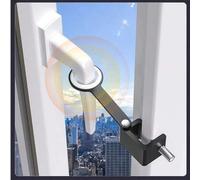Shein 1 pieza Cerrojo ajustable para ventana, fácil de instalar sin perforar, tope de ventana extraíble, sujetador de muebles y puerta