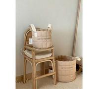 Shein 1 pieza Cesta de almacenamiento de pañales para bebé, Suministros de almacenamiento para habitación de bebé, Bolsa cambiadora de pañales, Cesta de alm