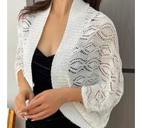 Shein 1 pieza Chal de punto para mujer, capa de seda de hielo ligera como accesorio de ropa de verano para mujeres