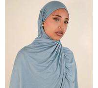 Shein 1 pieza Clásico unicolor elegante y casual Hijab de modal, estilo turbante, pañuelo largo, adecuado para la vida diaria, salidas y reuniones para vest