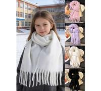 Shein 1 pieza Clásico y elegante cuello de polar súper suave y amigable con la piel, cálido y a prueba de viento para niños, adecuado para uso diario, salid