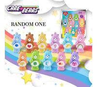 Shein 1 PIEZA Clip de bolso con figura 3D de Care Bears con licencia oficial, bolsas ciegas de un personaje misterioso aleatorio, Cheer Bear, Share Bear, Be