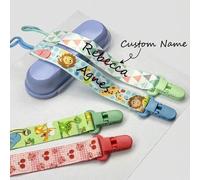 Shein 1 pieza Clip personalizado para chupete Clip para chupete personalizado DIY Clip con nombre personalizado - Regalo para amigos/Regalo de consuelo/Rega