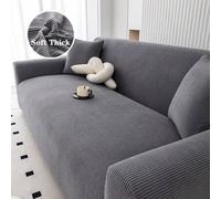Shein 1 pieza Cobertor de sofá de pana de unicolor de alta elasticidad, Protector de cojín del asiento de muebles elástico súper suave y grueso, para las cu