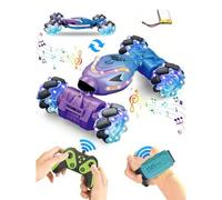 Shein 1 pieza Coche teledirigido con luces y música que se controla con gestos, vehículo todoterreno, conducción bidireccional, control remoto manual 4WD co