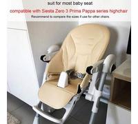 Shein 1 pieza Cojín de asiento beige para bebé para la silla alta Prima Pappa Zero3 de Peg Perego Siesta Aag Pouch 06, funda con arnés universal de 5 puntos