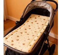 Shein 1 pieza Colchoneta suave y cómoda con puntos, adecuada para cochecito de bebé, forro de asiento de coche - Almohadilla universal transpirable y suave