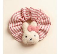 Shein 1 pieza Coletero de peluche Miffy con diseño de conejo lindo, multicolor, suave, elástico, ligero, sin daño para el cabello, accesorio para mujer, reg