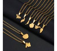 Shein 1 pieza Collar con mapa de las Islas Canarias, España: El Hierro, La Palma, La Gomera, Tenerife, Gran Canaria, Fuerteventura, Lanzarote, Mallorca